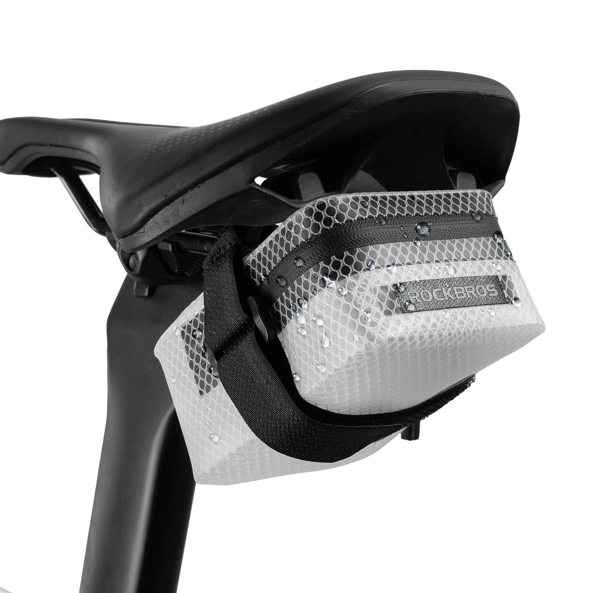 ROCKBROS Bolsa de sillín para bicicleta Ligera Compacta Impermeable Bicicleta de carretera MTB