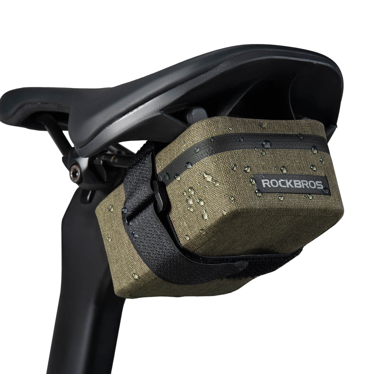ROCKBROS Bolsa de sillín para bicicleta Ligera Compacta Impermeable Bicicleta de carretera MTB