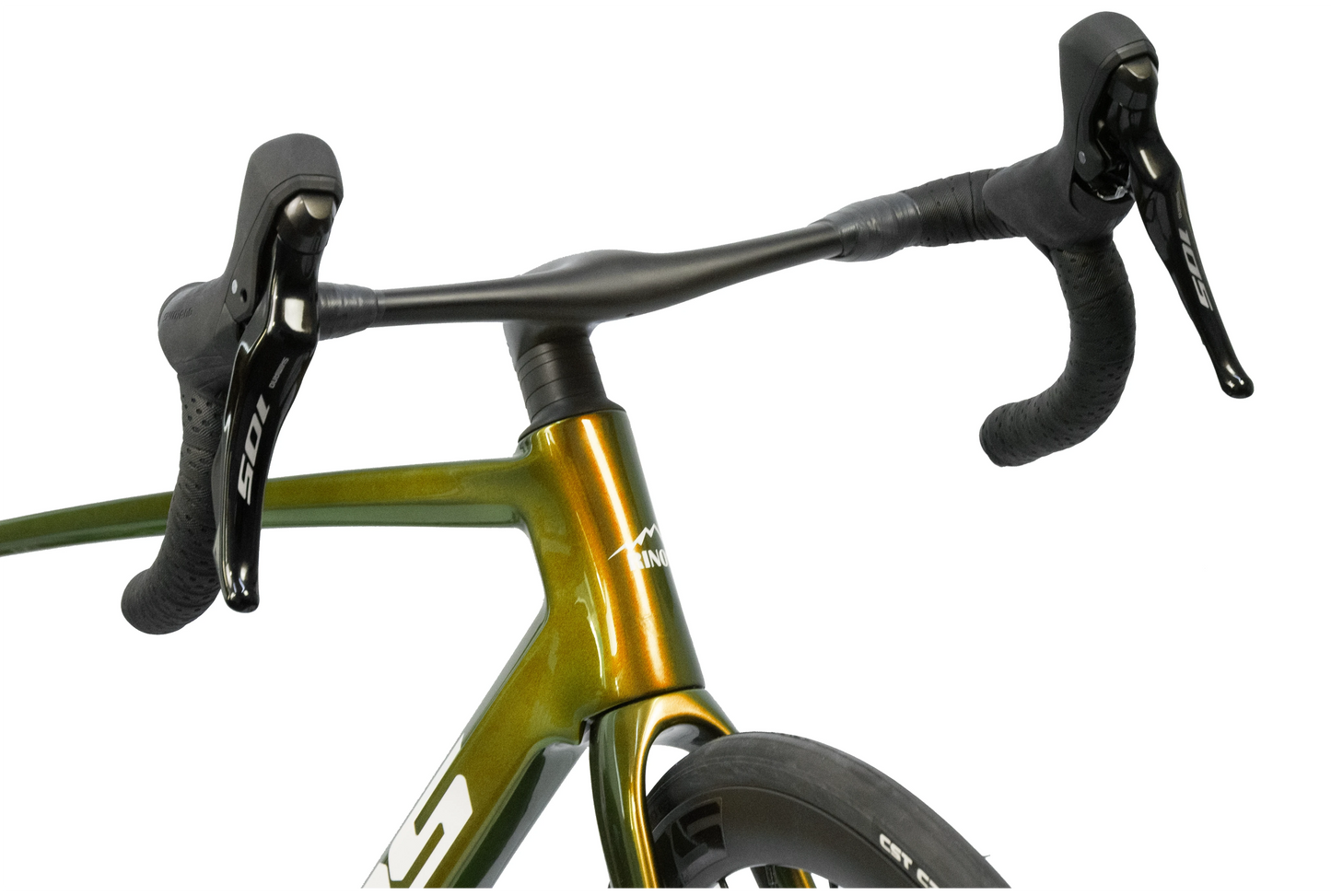 RINOS Bicicleta de carretera de carbono 700C Shimano 105 R7120 24 velocidades Odin4.0
