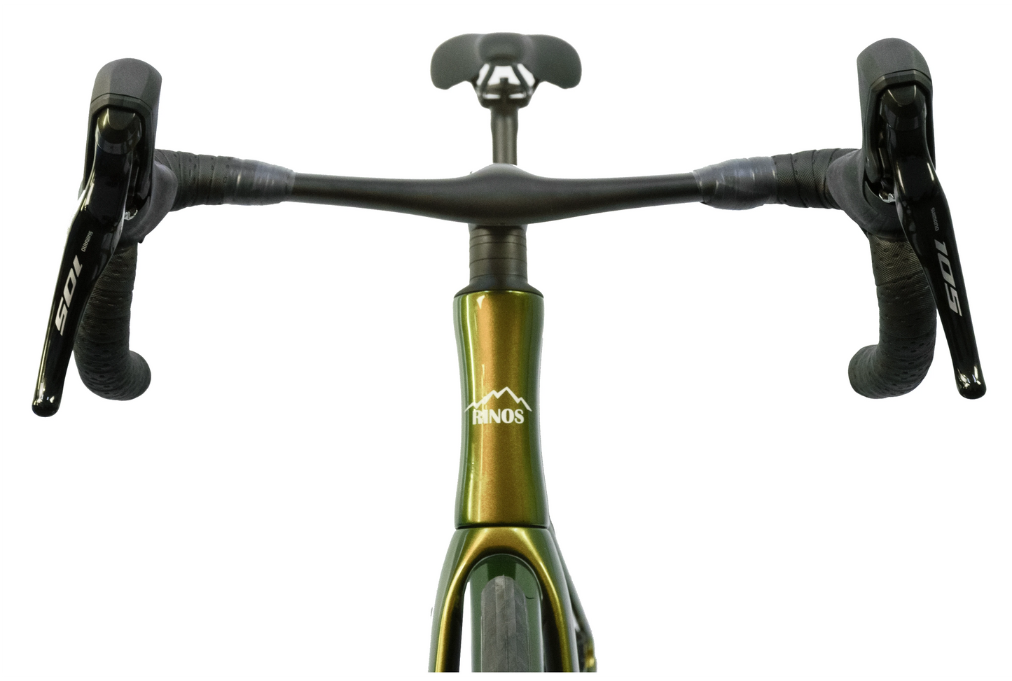 RINOS Bicicleta de carretera de carbono 700C Shimano 105 R7120 24 velocidades Odin4.0