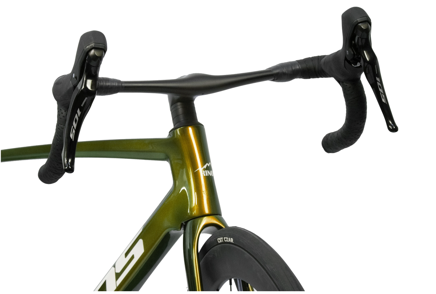 Bicicleta de carretera RINOS con cuadro de fibra de carbono, Odin 4.1, Shimano 105 ST-R7120, 24 marchas