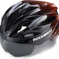 ROCKBROS Casco de bicicleta para adultos con visera magnética extraíble transpirable ajustable para hombres y mujeres 58-62 cm