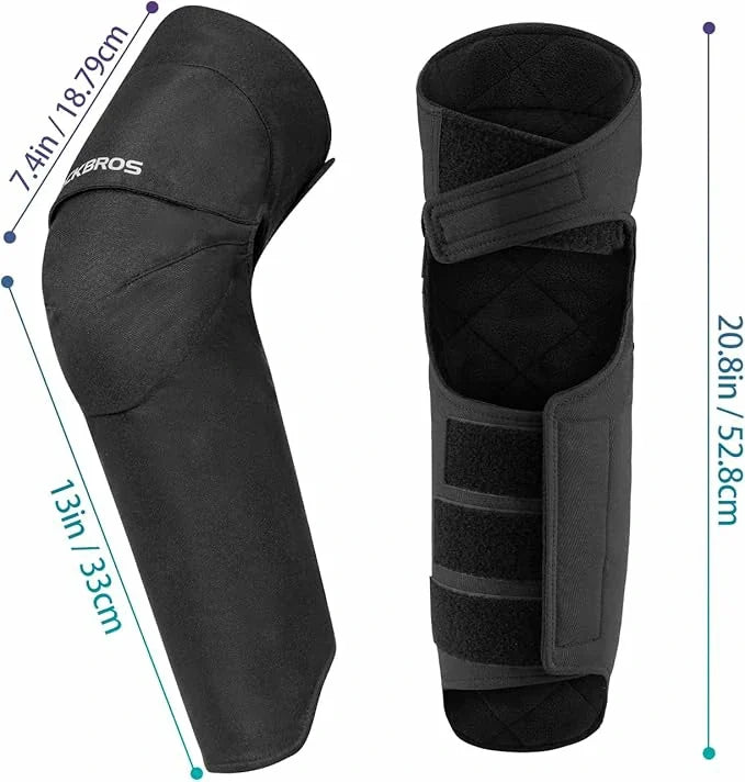 ROCKBROS Polainas Protectores de Rodillas Invierno 1 Par Rodilleras Fleece Cortaviento
