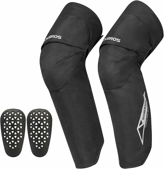 ROCKBROS Polainas Protectores de Rodillas Invierno 1 Par Rodilleras Fleece Cortaviento