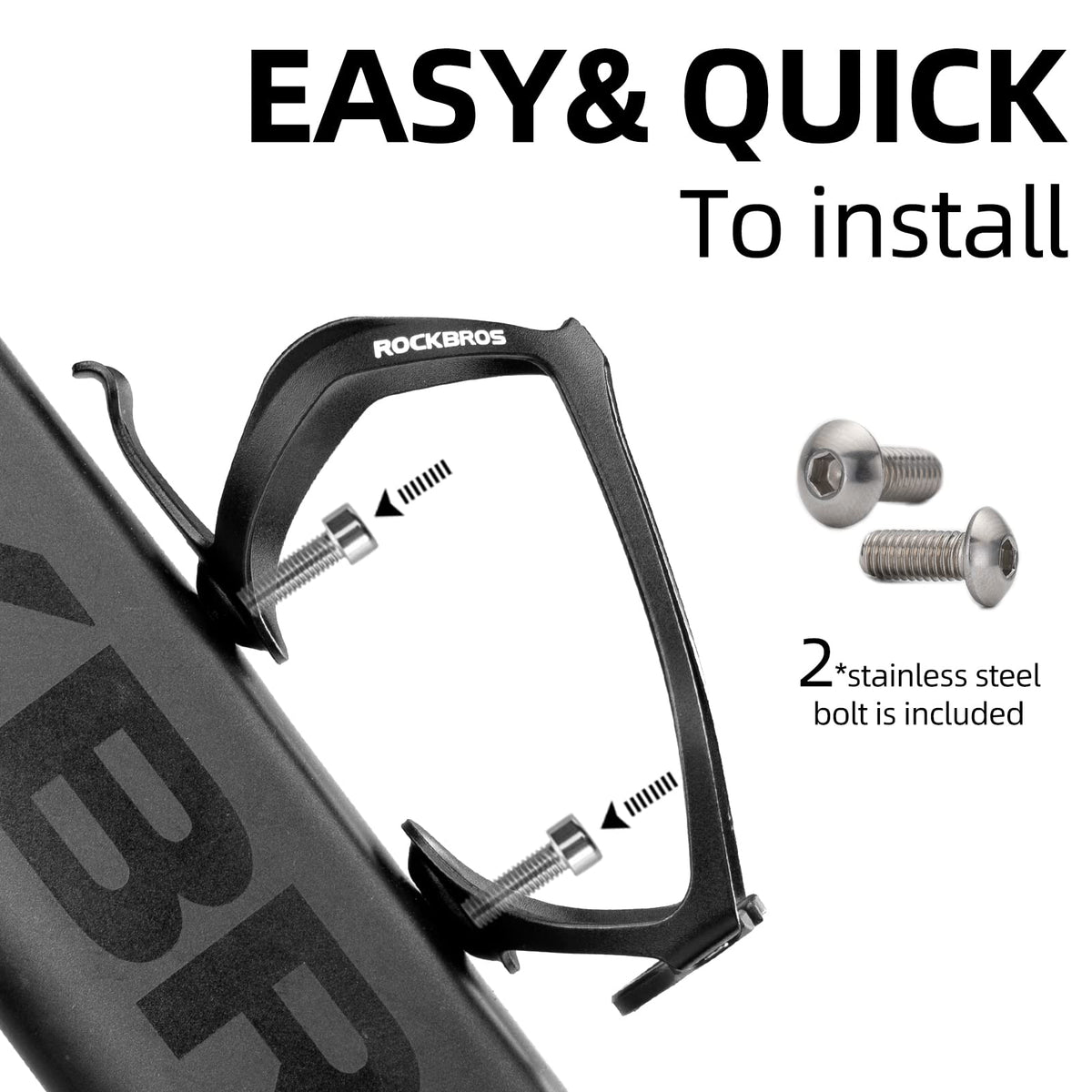 ROCKBROS Portabidones de Bicicleta de Aluminio Ligero