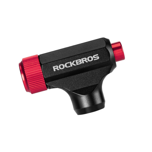 ROCKBROS Bomba de CO2 para bicicleta, minibomba para válvulas Presta y Schrader