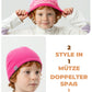 ROCKBROS Gorro reversible para niños Suave Elástico A prueba de viento 48-54cm