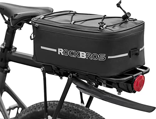 ROCKBROS Bolsa de portaequipajes de bicicleta Reflectante 5,2L-8L con protección contra lluvia