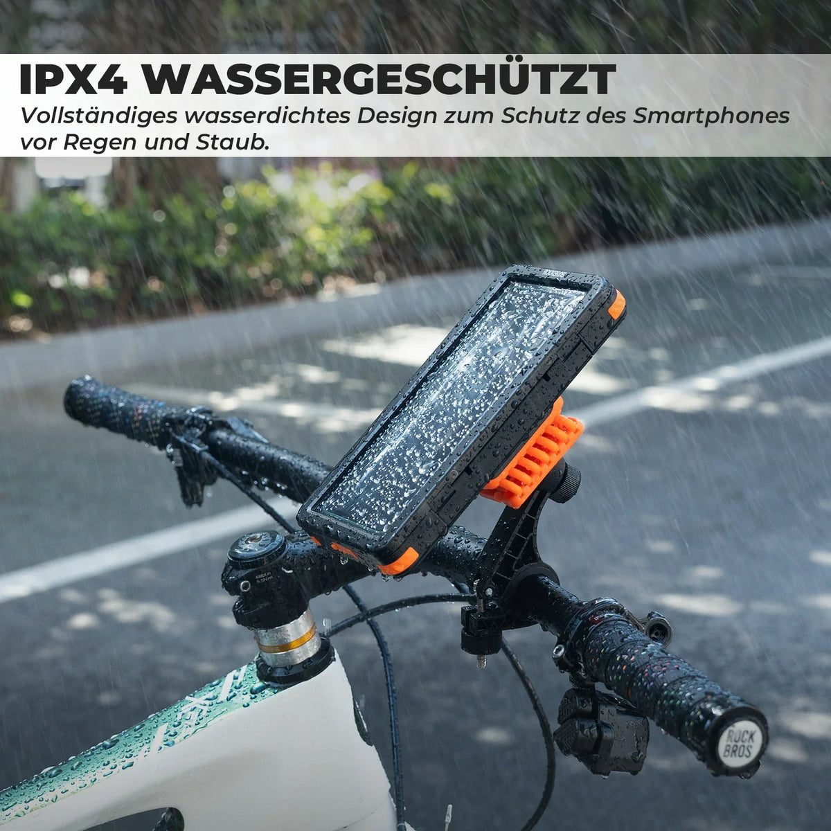 ROCKBROS Soporte de Móvil Magnético para Bicicleta, Smartphones de 4,7–6,9 Pulgadas, Soporte de Manillar 22,2–31,8 mm