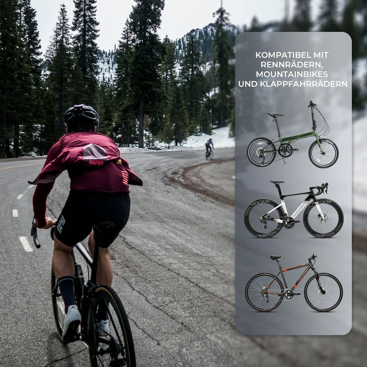 ROCKBROS Soporte de Móvil Magnético para Bicicleta, Smartphones de 4,7–6,9 Pulgadas, Soporte de Manillar 22,2–31,8 mm