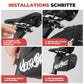 ROCKBROS Bolsa de sillín para bicicleta Bolsa de sillín portátil 0,8L