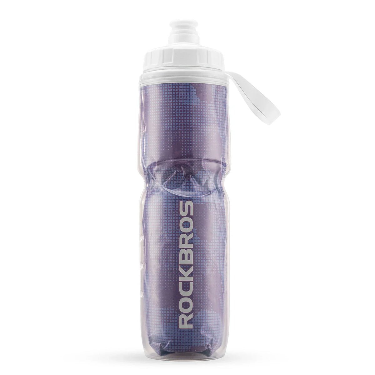 ROCKBROS Botella de Agua para Bicicleta 670ML Presionable