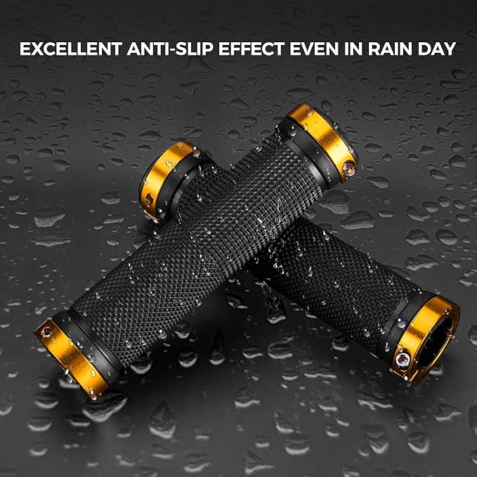 ROCKBROS Puños de bicicleta 22mm con sistema Lock-On de aluminio