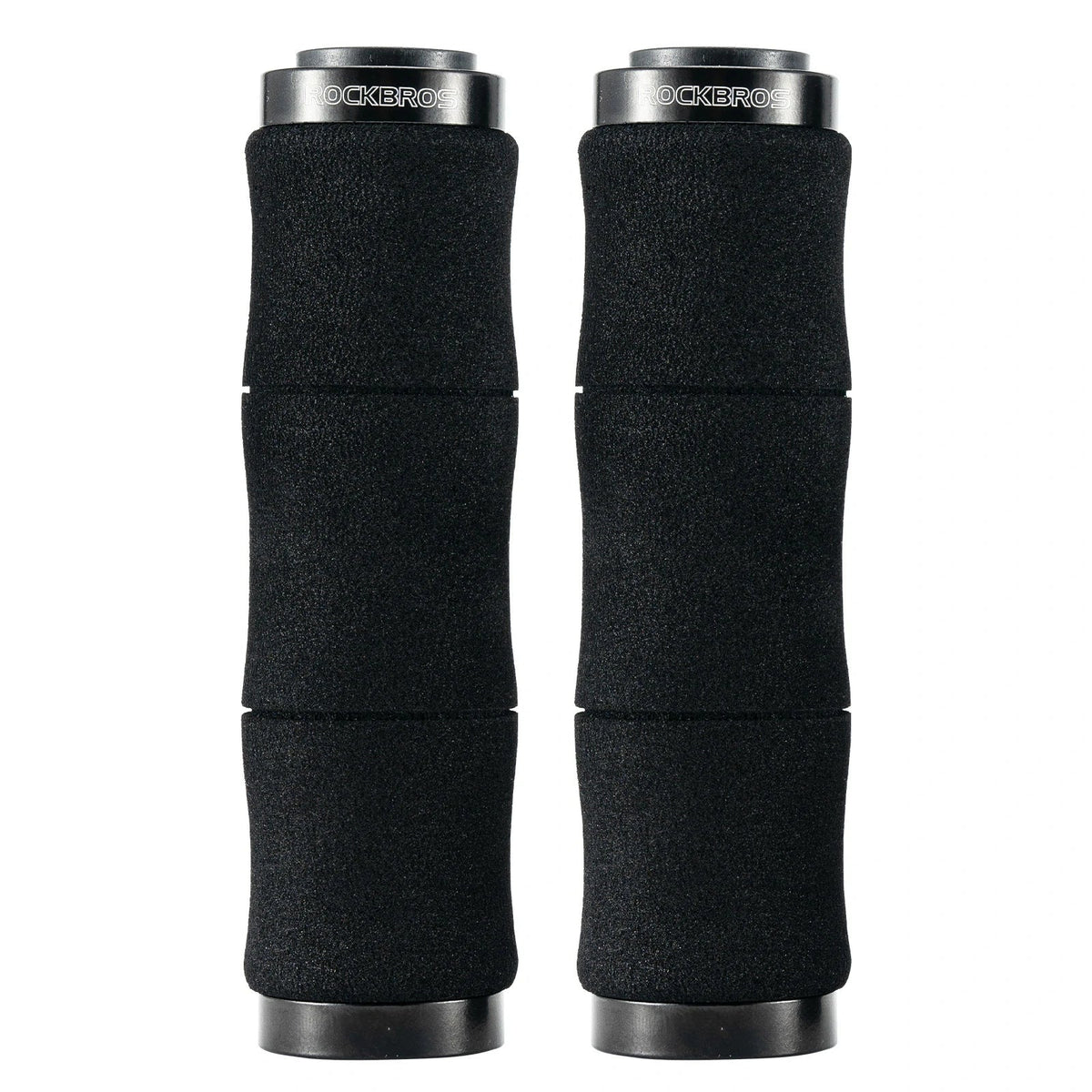 ROCKBROS Puños de bicicleta antideslizantes de espuma EVA, manillas de manillar de bicicleta con aluminio 22MM