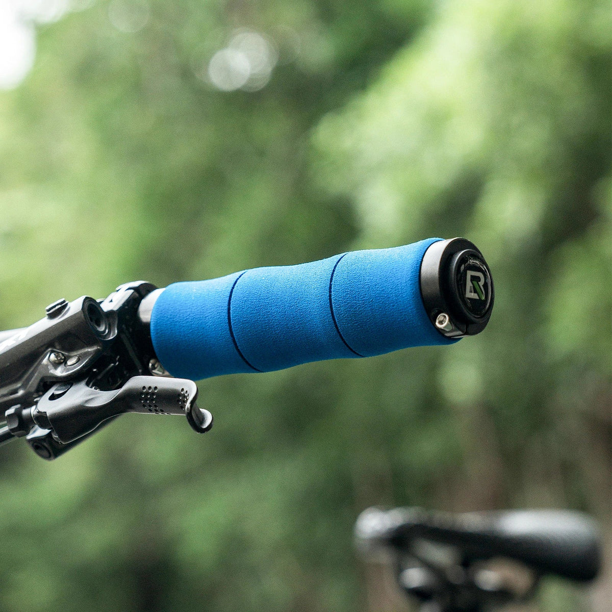 ROCKBROS Puños de bicicleta antideslizantes de espuma EVA, manillas de manillar de bicicleta con aluminio 22MM