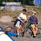 ROCKBROS Puños de bicicleta antideslizantes de espuma EVA, manillas de manillar de bicicleta con aluminio 22MM