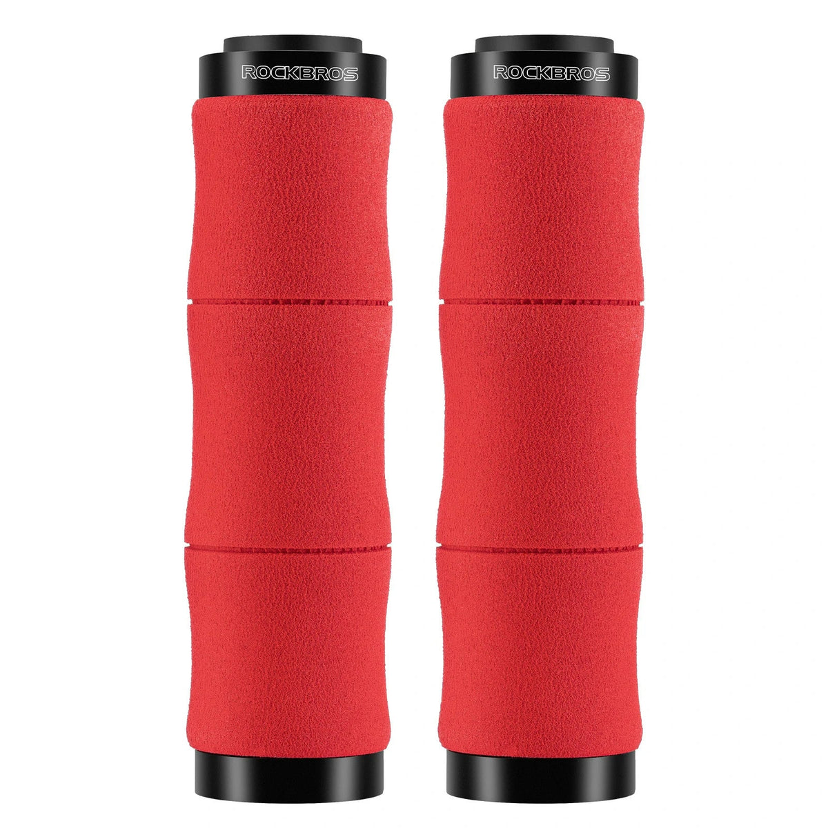 ROCKBROS Puños de bicicleta antideslizantes de espuma EVA, manillas de manillar de bicicleta con aluminio 22MM