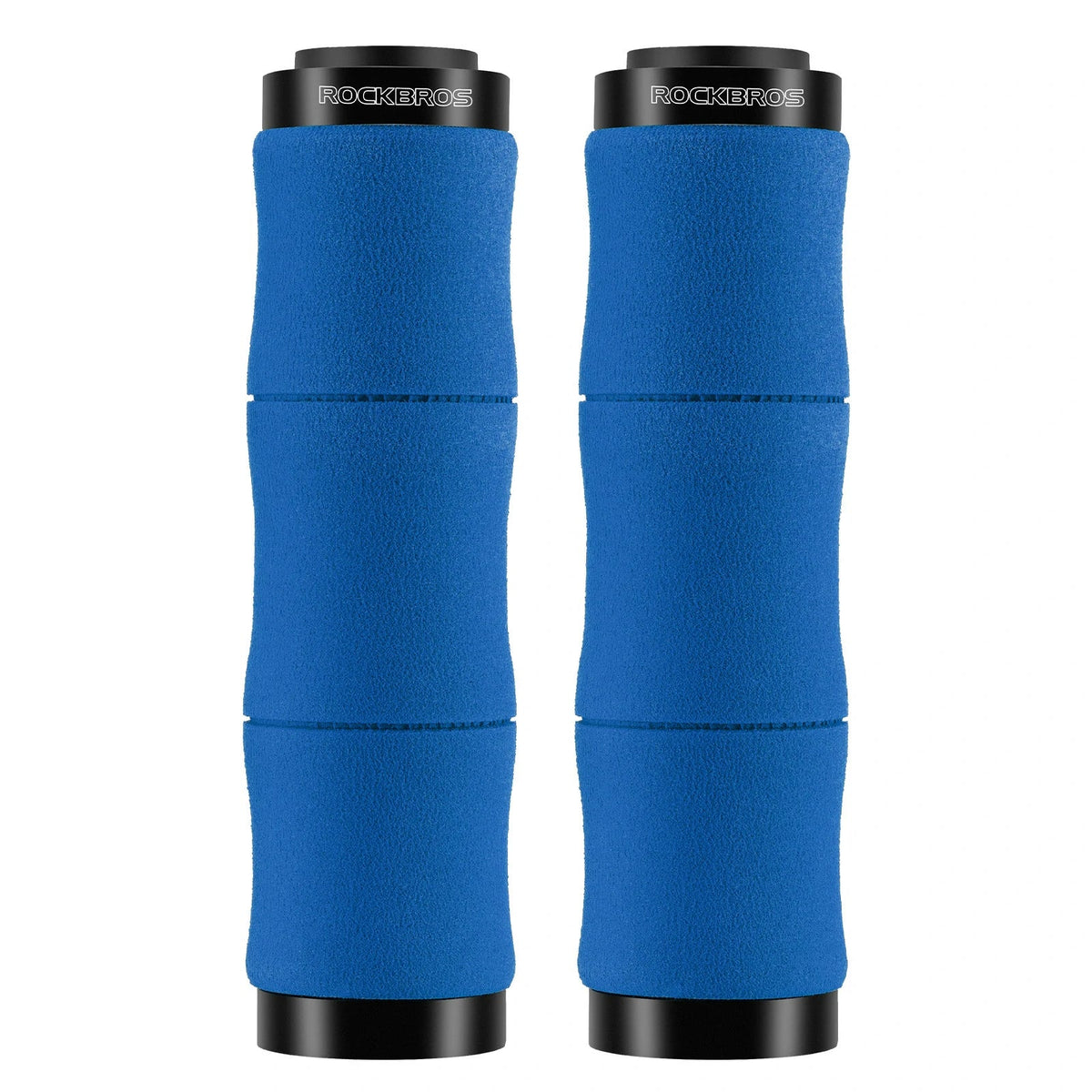 ROCKBROS Puños de bicicleta antideslizantes de espuma EVA, manillas de manillar de bicicleta con aluminio 22MM