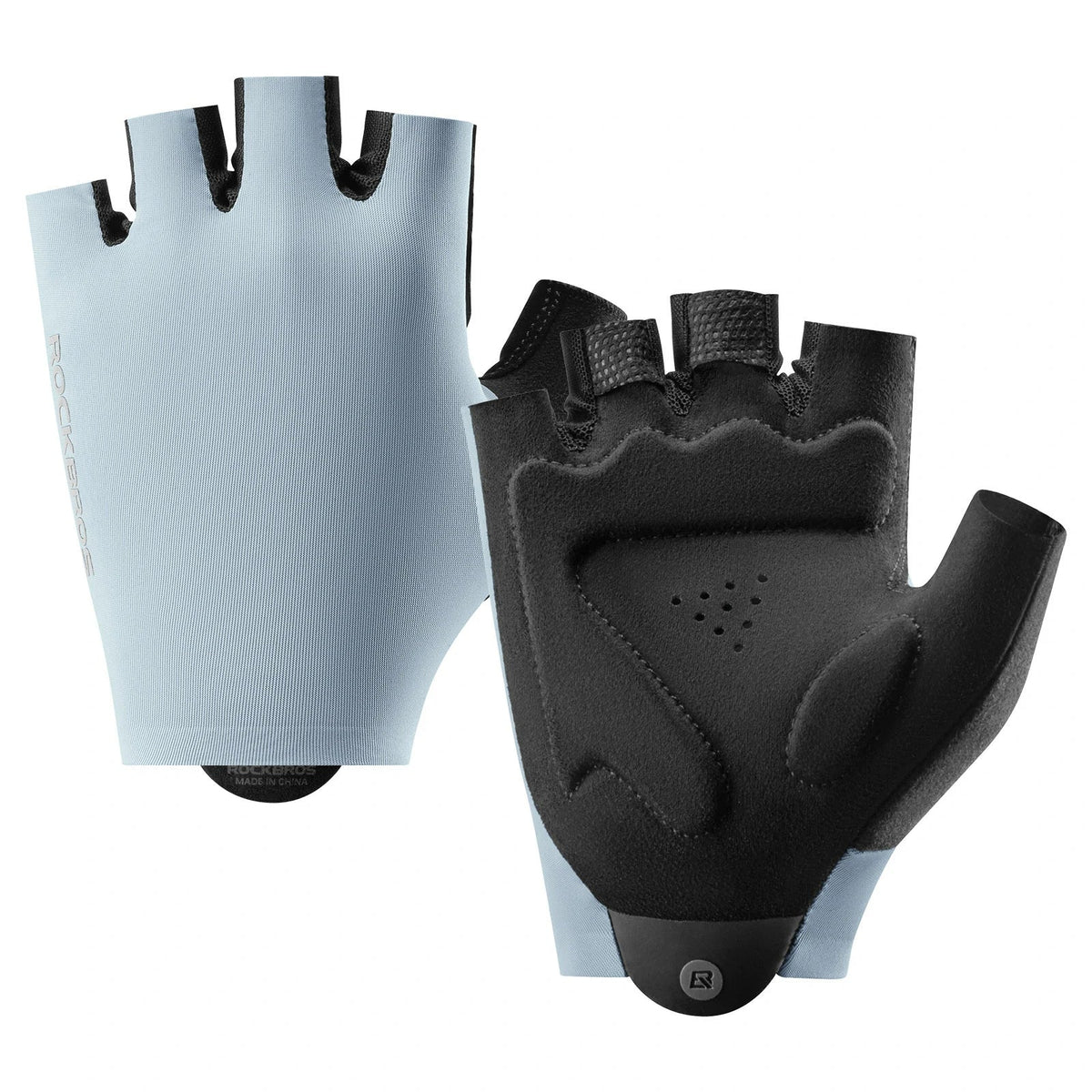 ROCKBROS Guantes de ciclismo de verano sin dedos, antideslizantes y transpirables, guantes deportivos