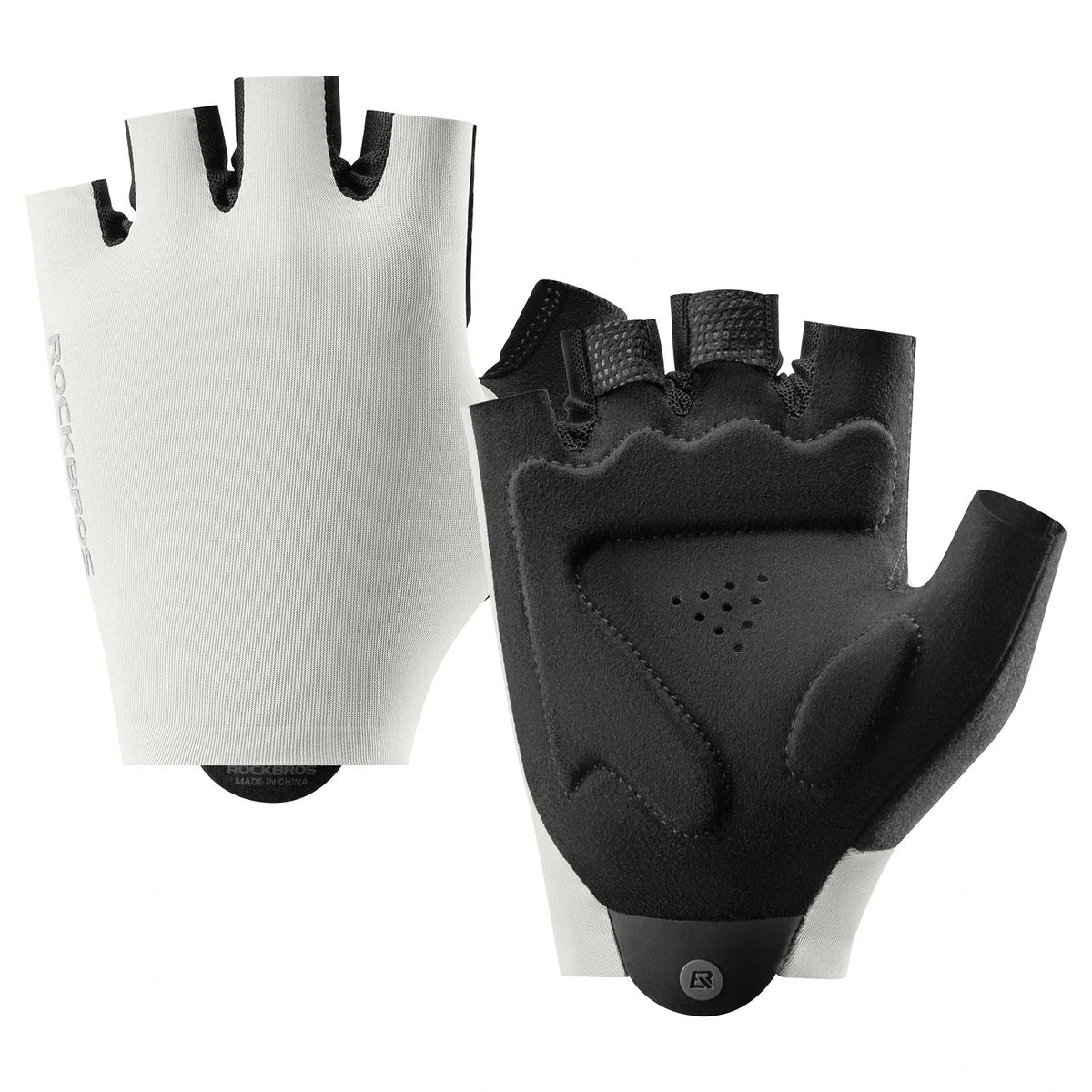 ROCKBROS Guantes de ciclismo de verano sin dedos, antideslizantes y transpirables, guantes deportivos