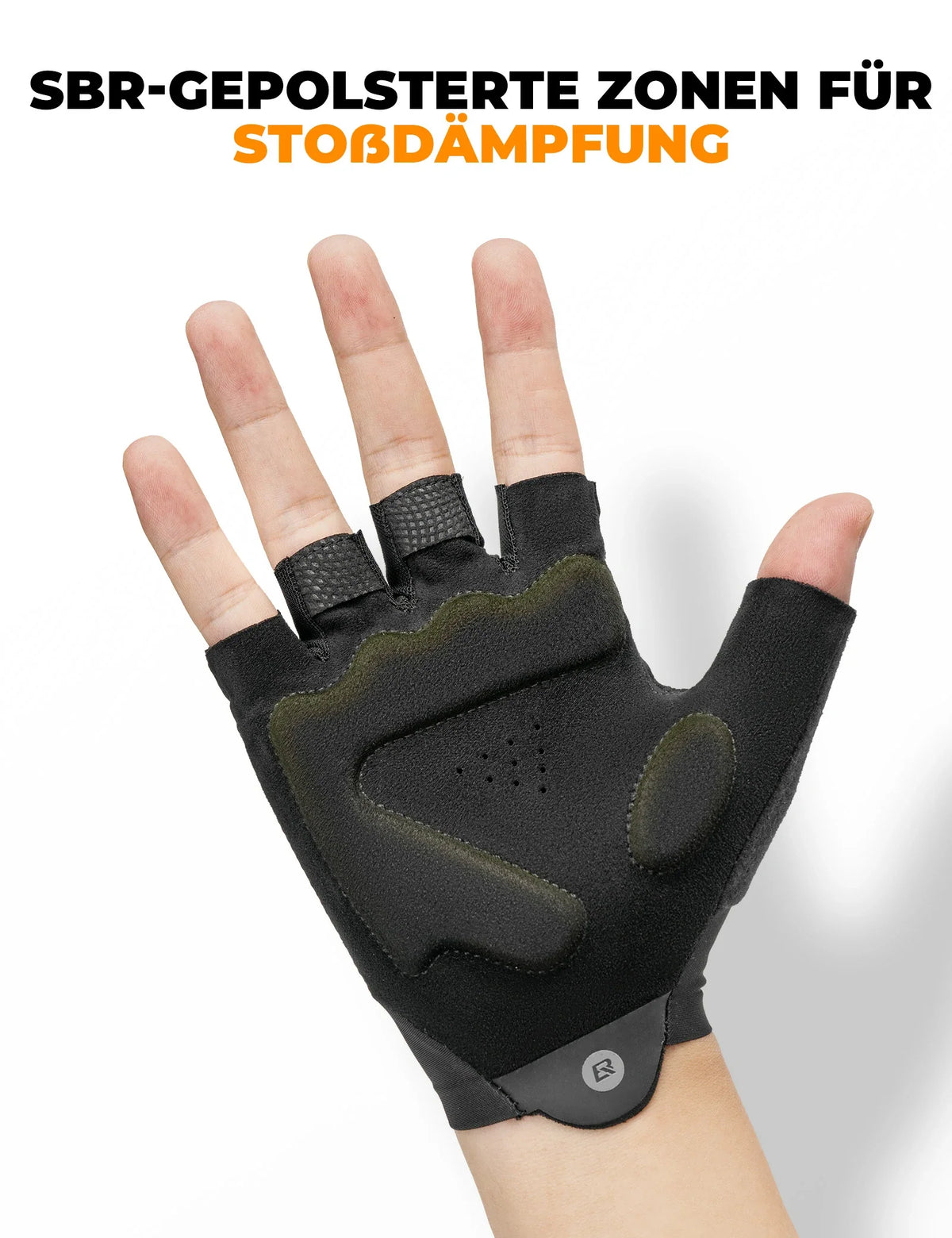 ROCKBROS Guantes de ciclismo de verano sin dedos, antideslizantes y transpirables, guantes deportivos