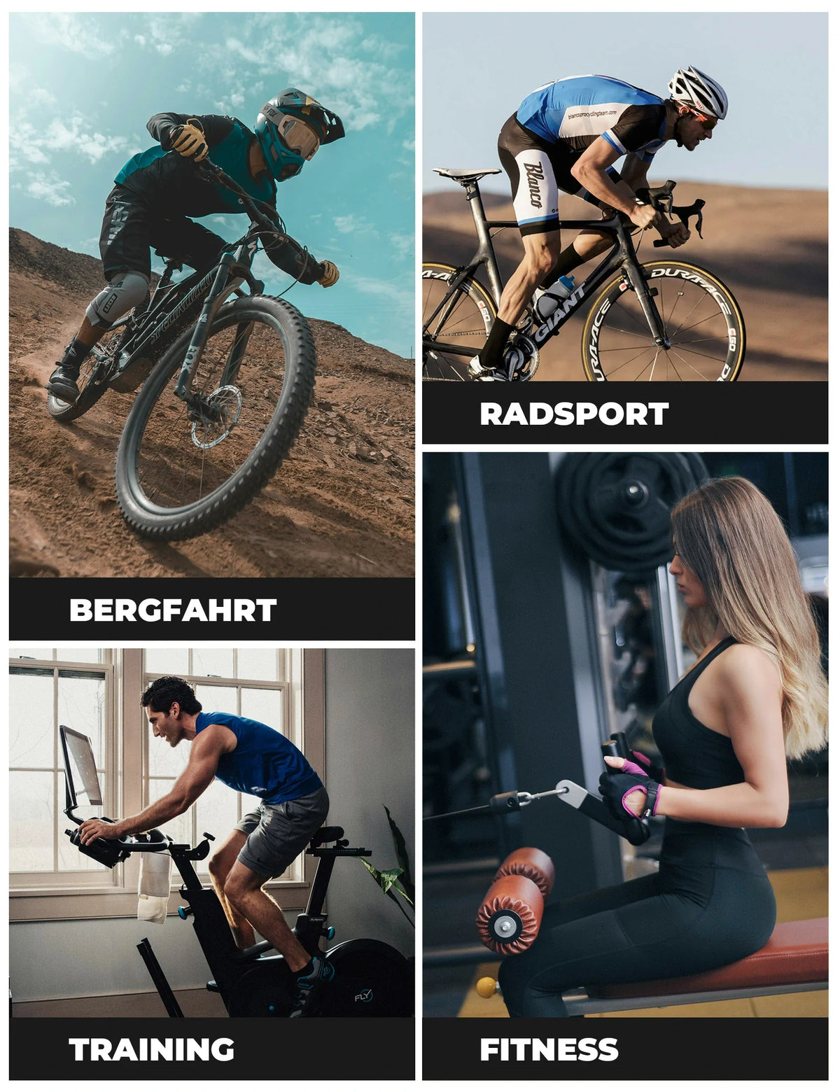 ROCKBROS Guantes de ciclismo de verano sin dedos, antideslizantes y transpirables, guantes deportivos