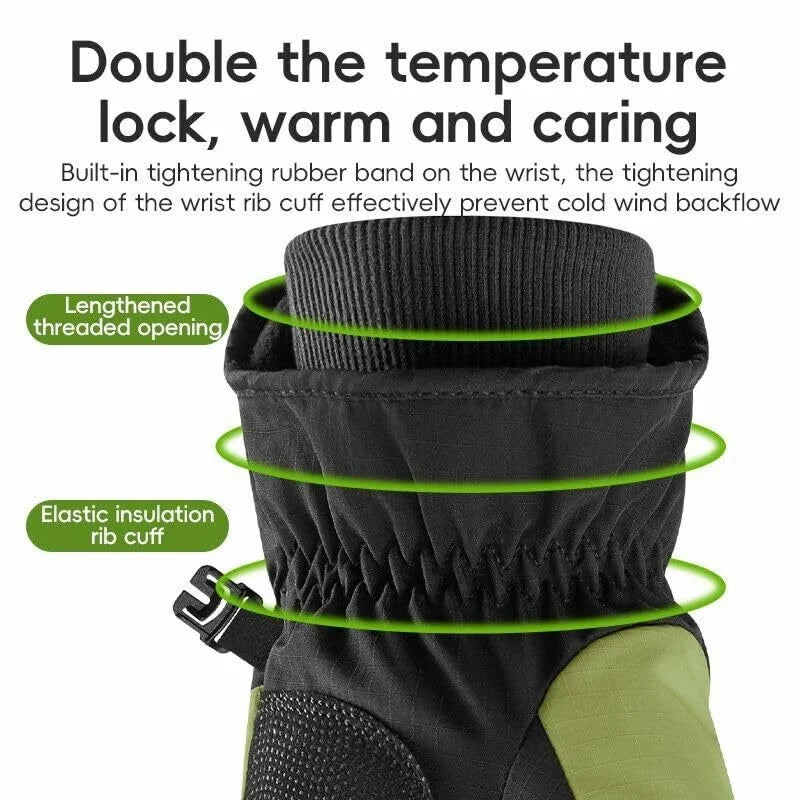 ROCKBROS Guantes de ciclismo guantes cálidos cortavientos con función táctil