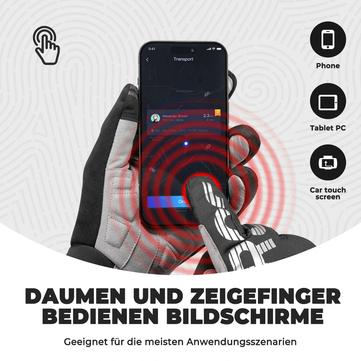 ROCKBROS Guantes de ciclismo de invierno Thinsulate Guantes cálidos con pantalla táctil
