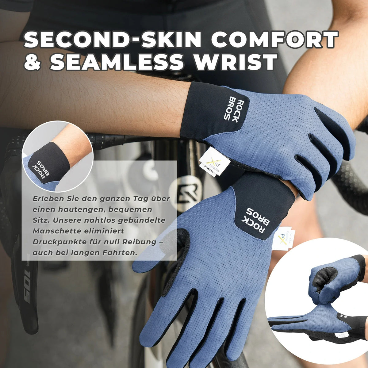 ROCKBROS Guantes de bicicleta