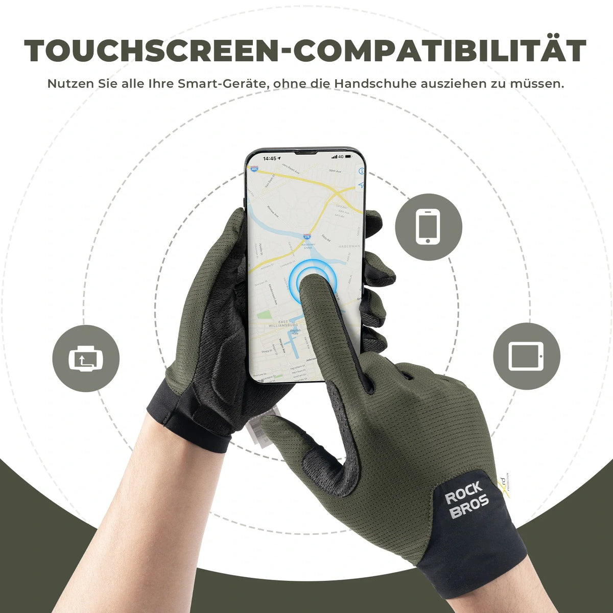 ROCKBROS Guantes de bicicleta