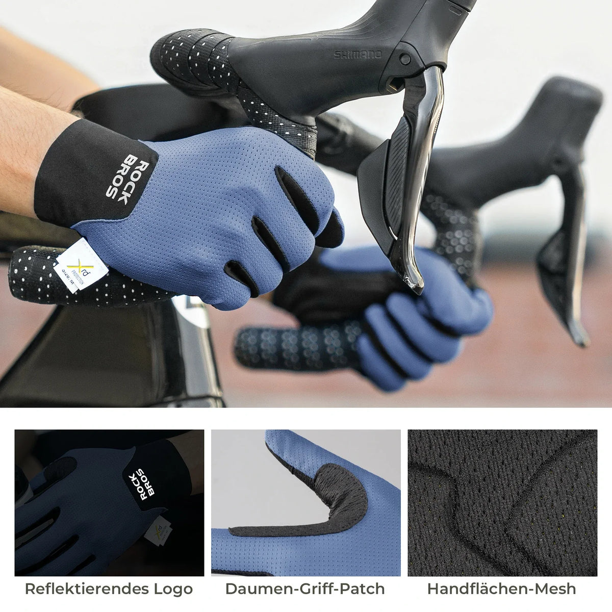 ROCKBROS Guantes de bicicleta