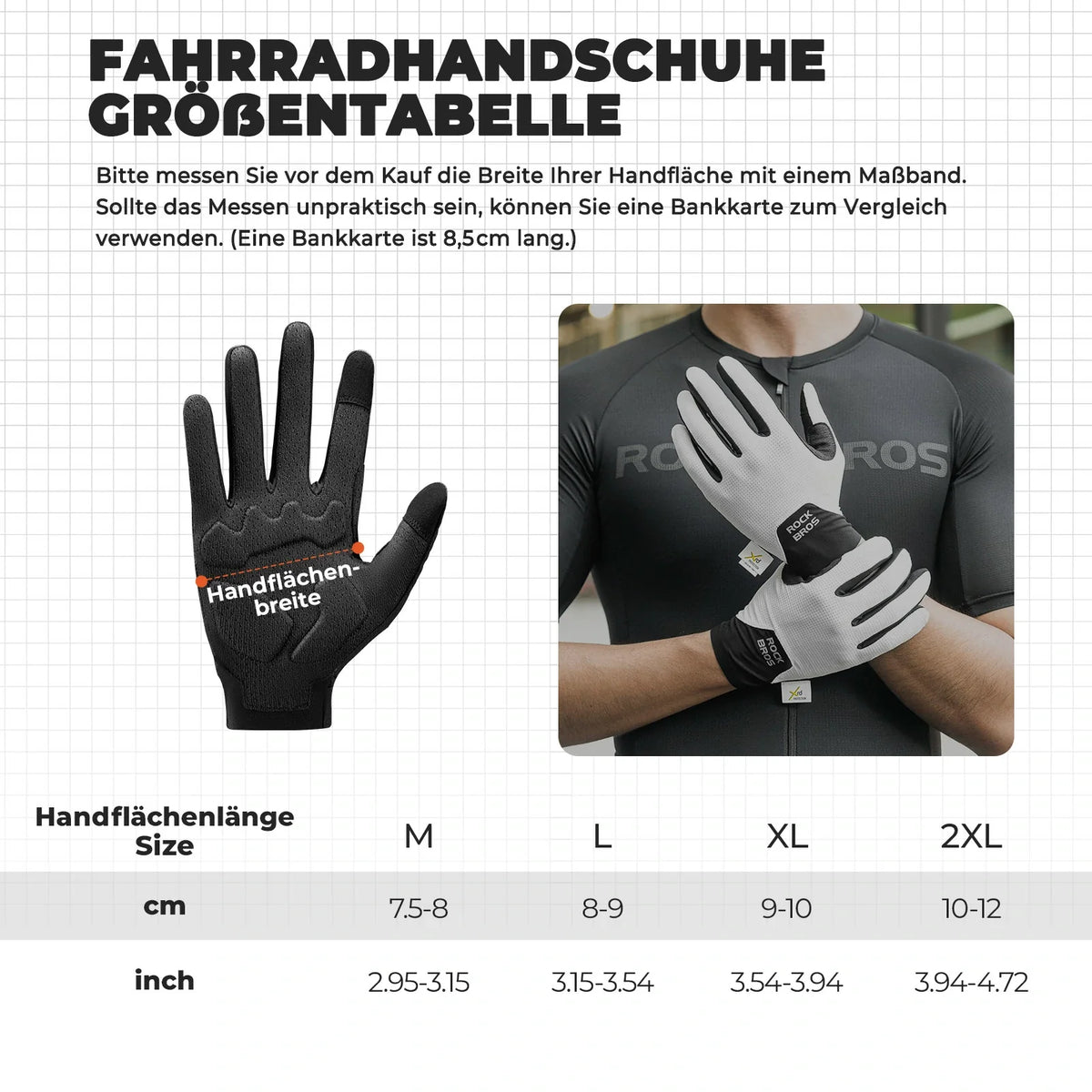 ROCKBROS Guantes de bicicleta