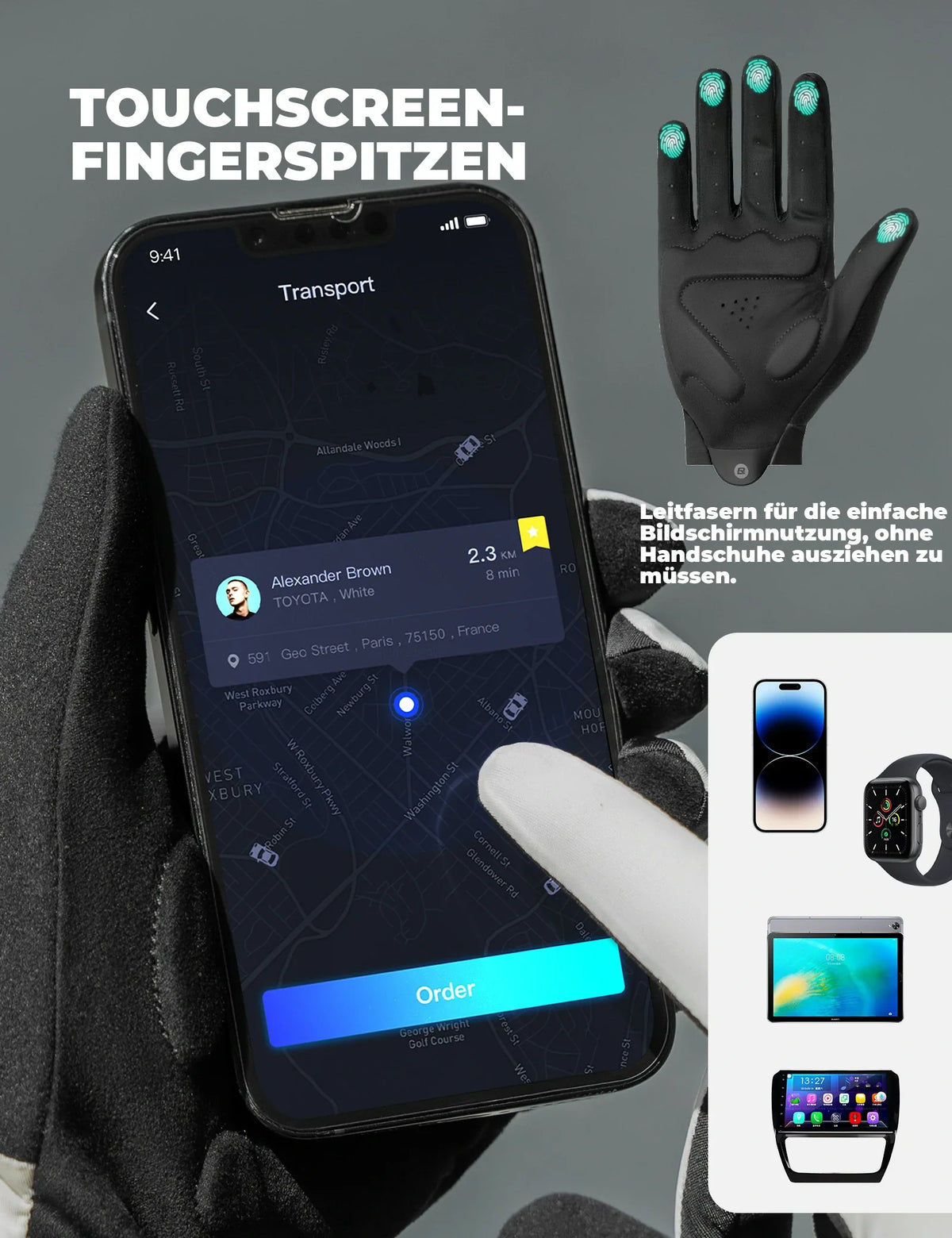 ROCKBROS Guantes de ciclismo