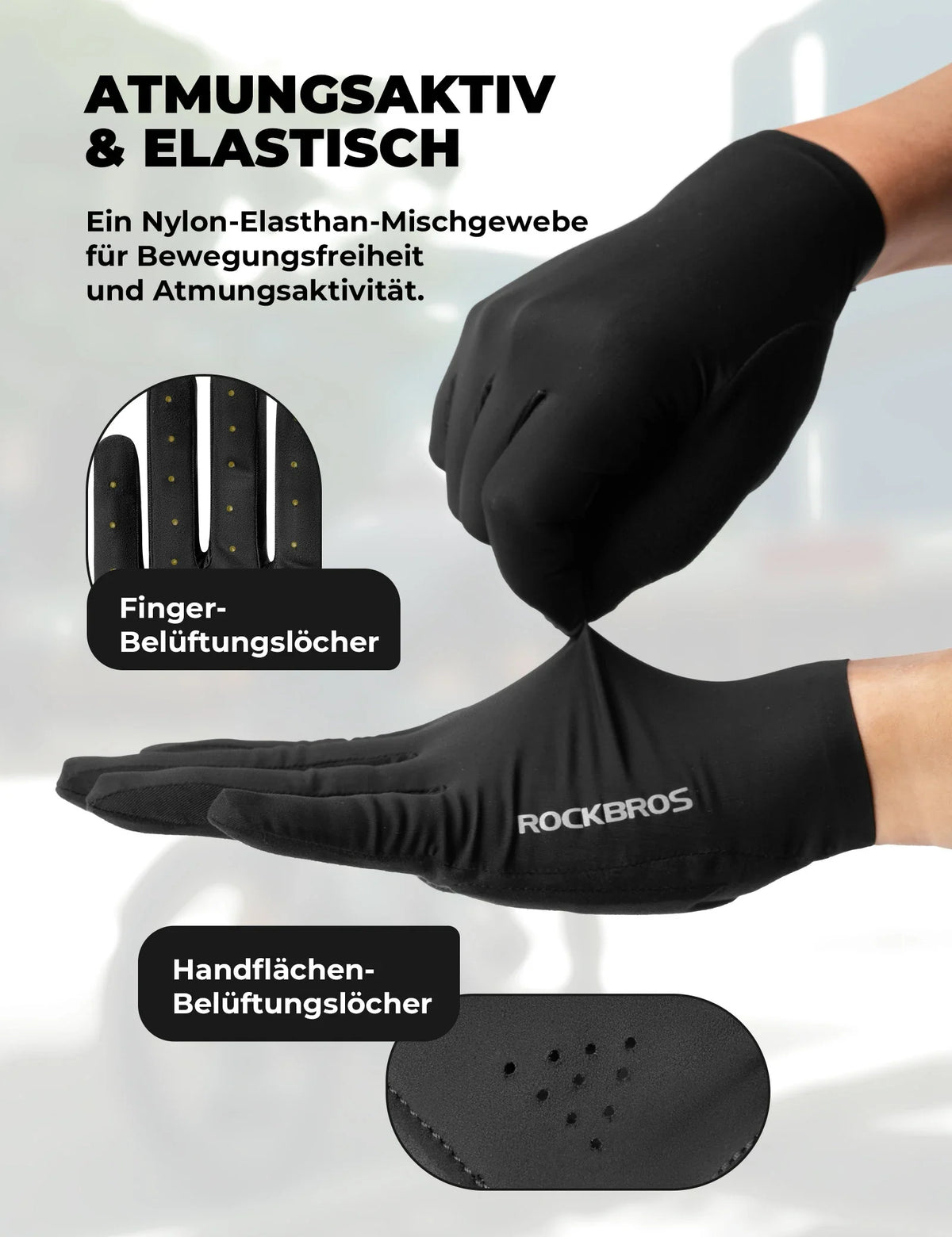 ROCKBROS Guantes de ciclismo
