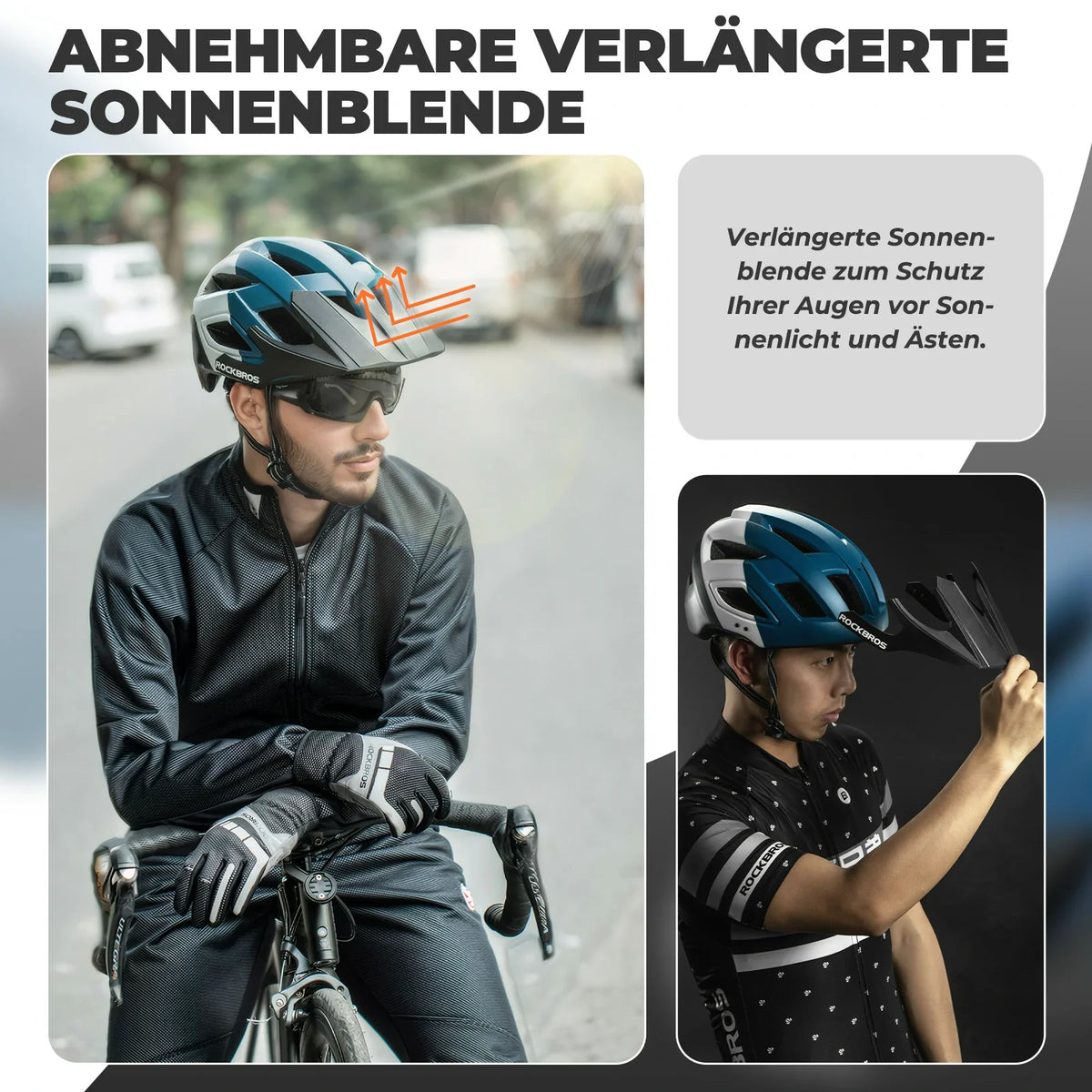 ROCKBROS Casco de bicicleta talla única 56-62 cm