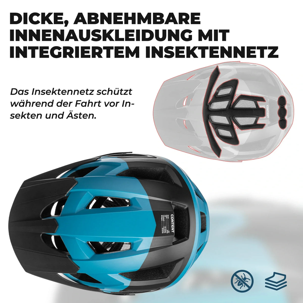ROCKBROS Casco de bicicleta talla única 56-62 cm