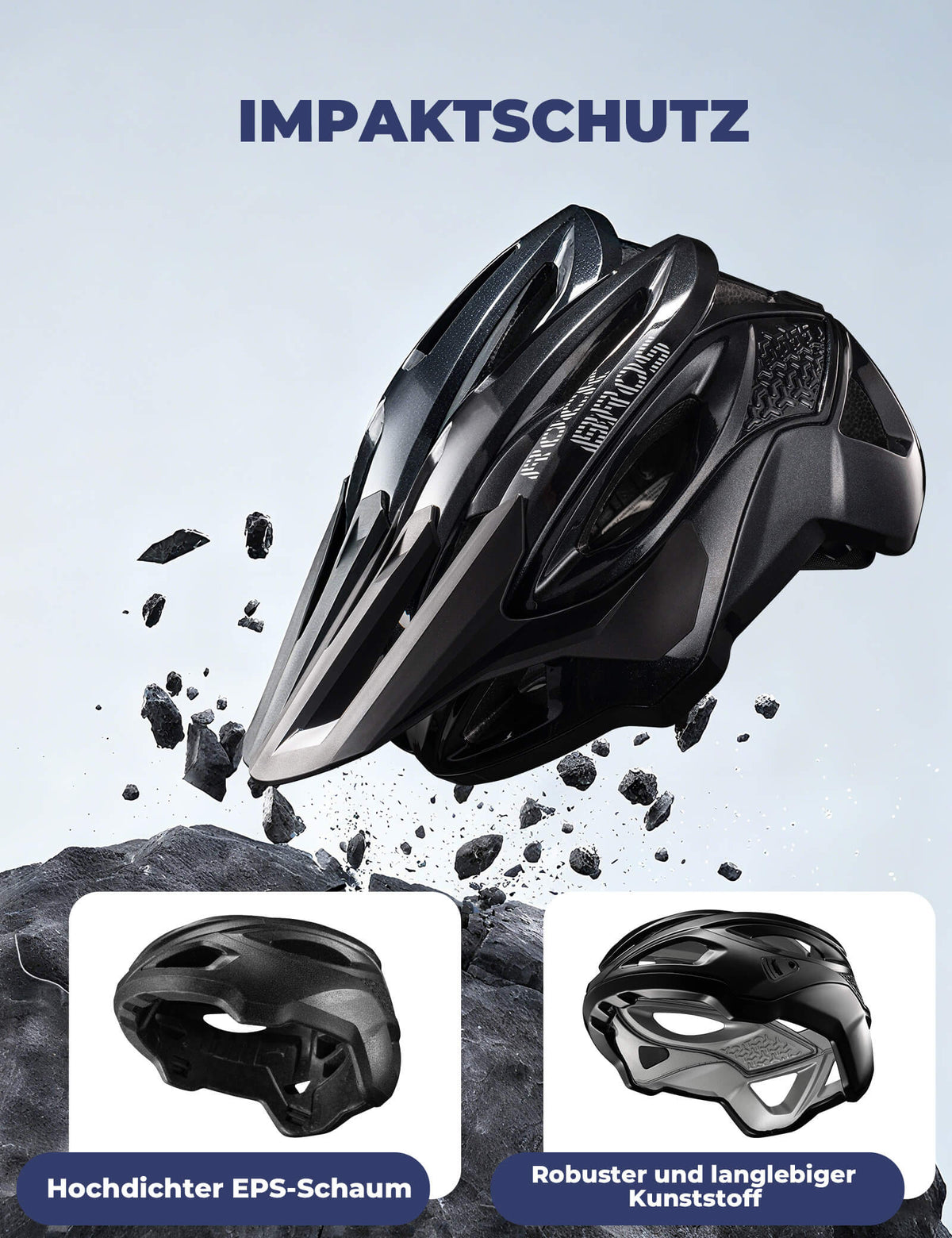 ROCKBROS Casco de bicicleta con sistema de ventilación Ajustable y Ligero