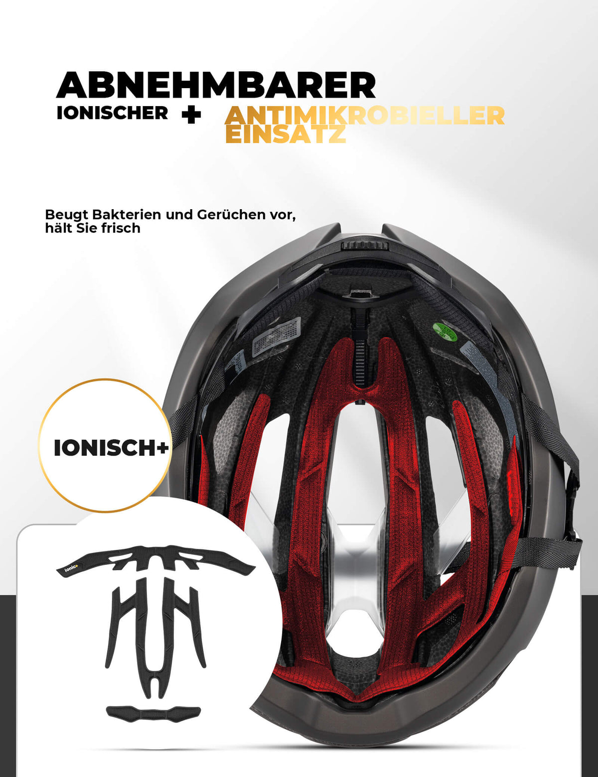 ROCKBROS Casco de bicicleta con marco de refuerzo 58-62cm
