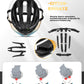 ROCKBROS Casco de bicicleta con marco de refuerzo 58-62cm