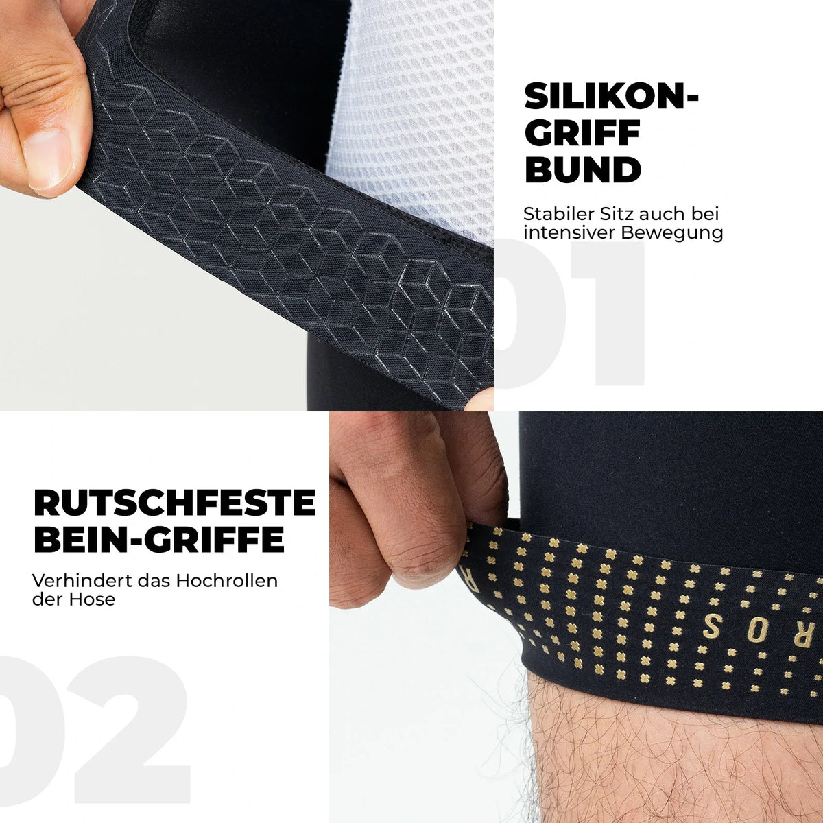 ROCKBROS Culote de Bicicleta Corto Acolchado para Hombre