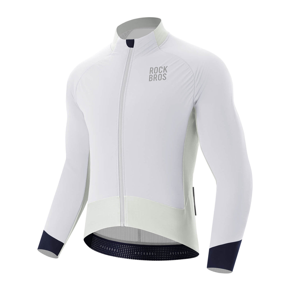 ROCKBROS Chaqueta de ciclismo con elementos reflectantes Transpirable y práctica para hombre