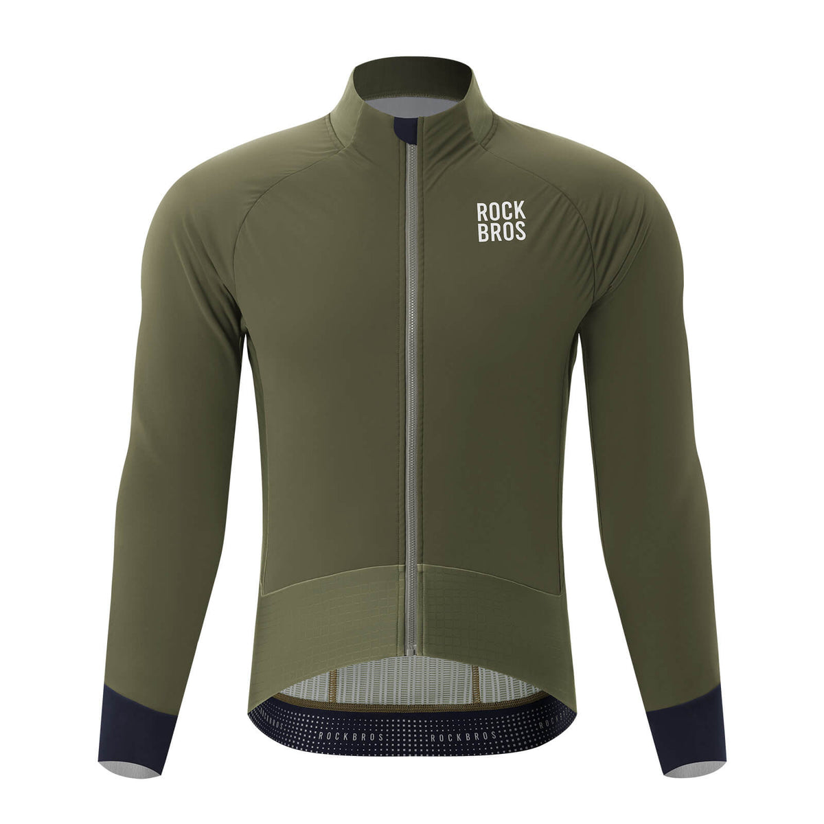 ROCKBROS Chaqueta de ciclismo con elementos reflectantes Transpirable y práctica para hombre
