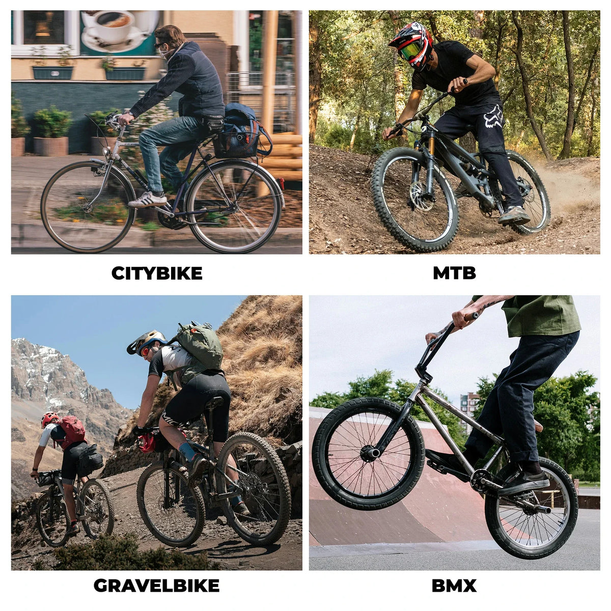 Pedales de bicicleta ROCKBROS de nailon con reflectores, plataforma ligera y ancha antideslizante