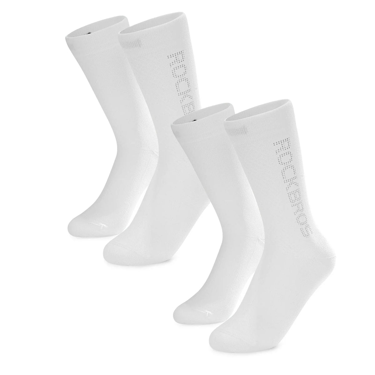 ROCKBROS Calcetines de ciclismo con logo reflectante, pack de dos pares
