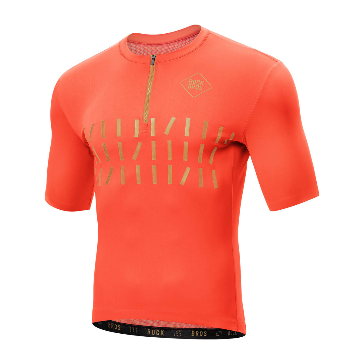 ROCKBROS Maillot de Ciclismo de Manga Corta para Hombre Transpirable y de Secado Rápido Jersey Reflejante
