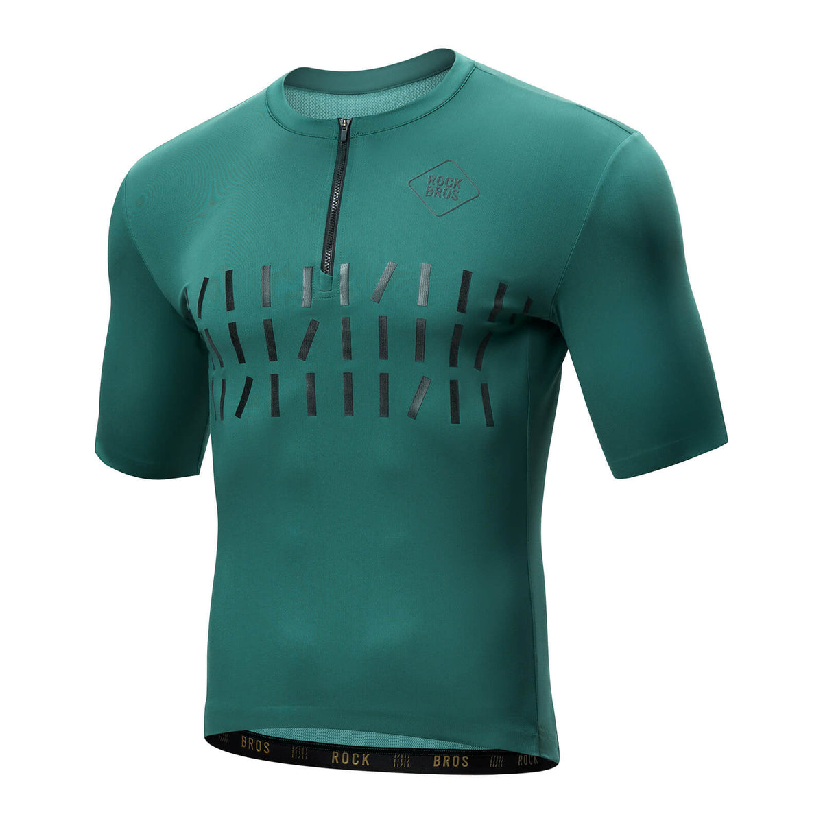 ROCKBROS Maillot de Ciclismo de Manga Corta para Hombre Transpirable y de Secado Rápido Jersey Reflejante