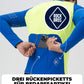 ROCKBROS Maillot de Ciclismo Manga Larga Hombre Invierno Cálido Fleece Jersey de Bici Transpirable Elástico Con 3 Bolsillos y Reflejante