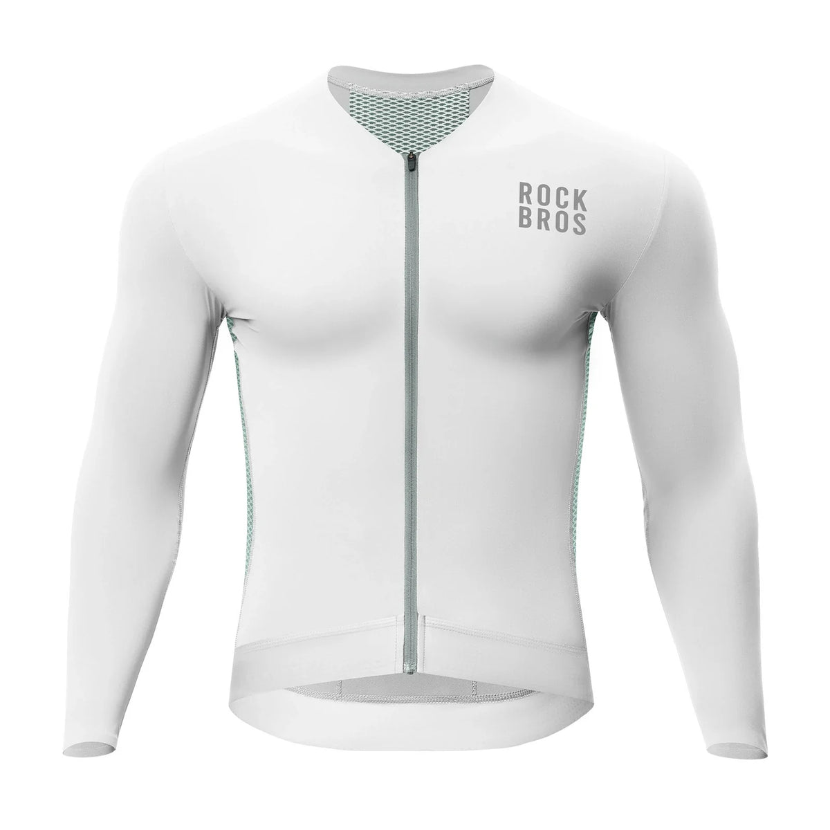 ROCKBROS Maillot de Ciclismo Manga Larga Hombre, Transpirable y de Secado Rápido, Elástico