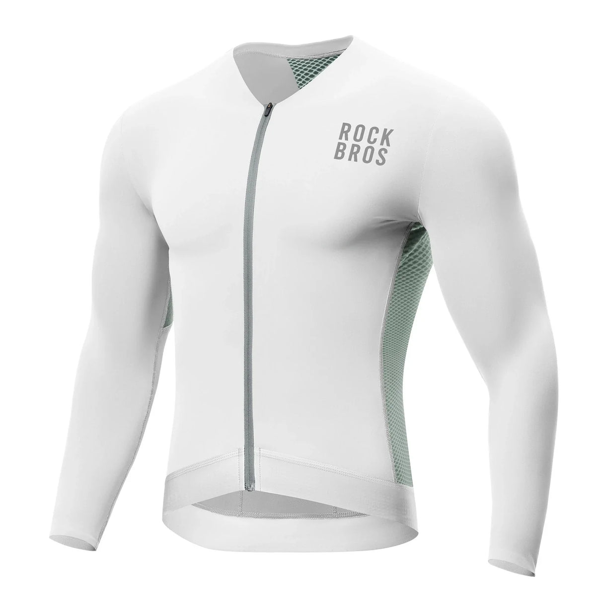 ROCKBROS Maillot de Ciclismo Manga Larga Hombre, Transpirable y de Secado Rápido, Elástico