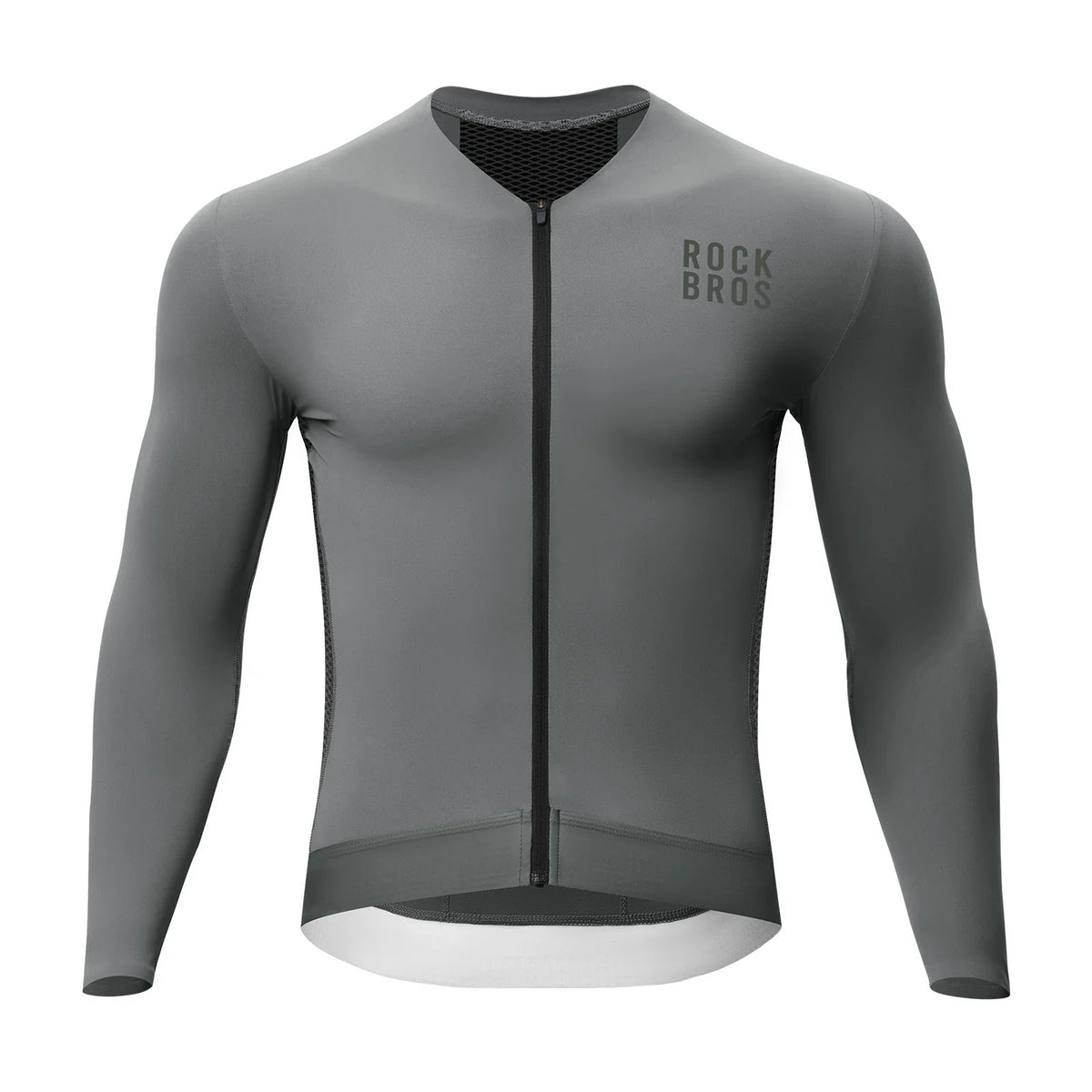 ROCKBROS Maillot de Ciclismo Manga Larga Hombre, Transpirable y de Secado Rápido, Elástico